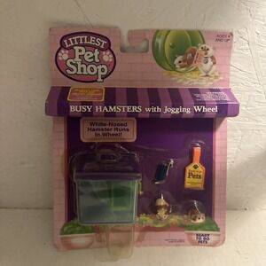 Littlest Pet Shop Busy Hamsters w/Jogging Wheel Play Set No 2 Kenner 1993 NEW